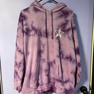 Jeffree Star purple tye dye hoodie